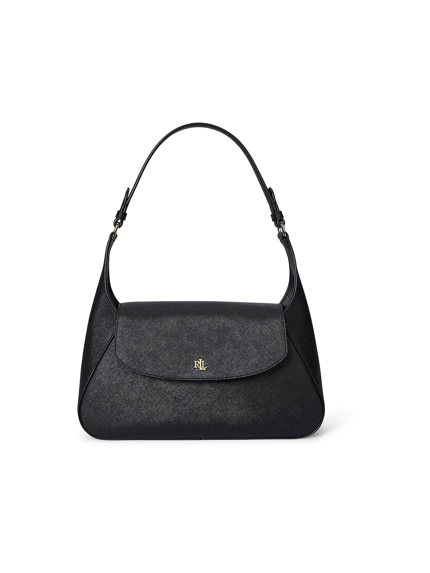 LAUREN RALPH LAUREN | Ledertasche - Schultertasche SCHYLA Medium | schwarz